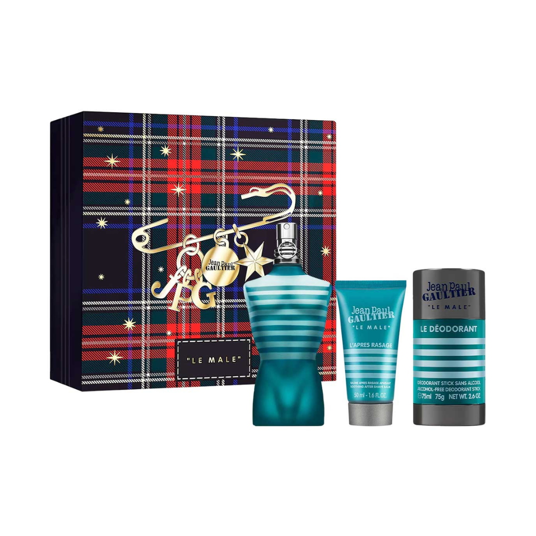 SET - LE MALE EDT 125ml +AFTER SHAVE 50ml + DESODORANTE 75gr